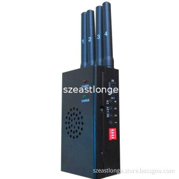 Portable High Power Wi-fi Cell Phone Jammer / Blocker 30dbm With Fan